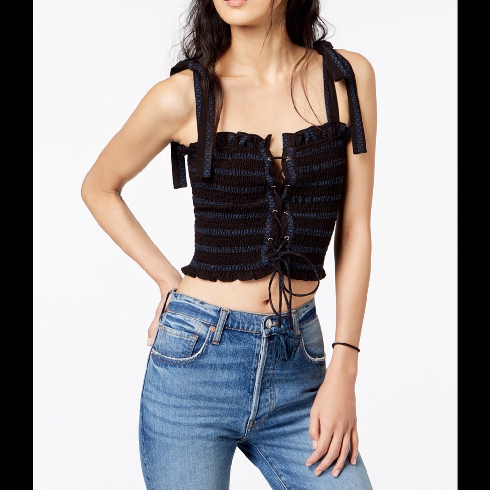 FREE PEOPLE | Smocked crop top size L